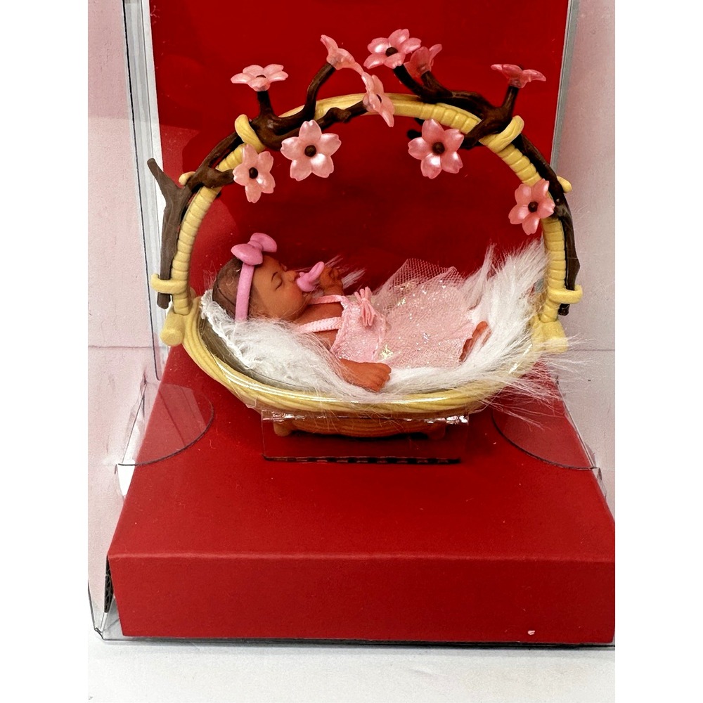 Zuru My Mini Baby Sweethearts Doll Figure in Basket Cherry Blossoms In Box